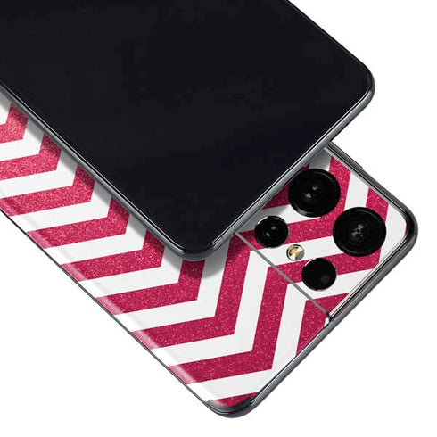 Pink Chevron Galaxy S21 Ultra 5G Skin