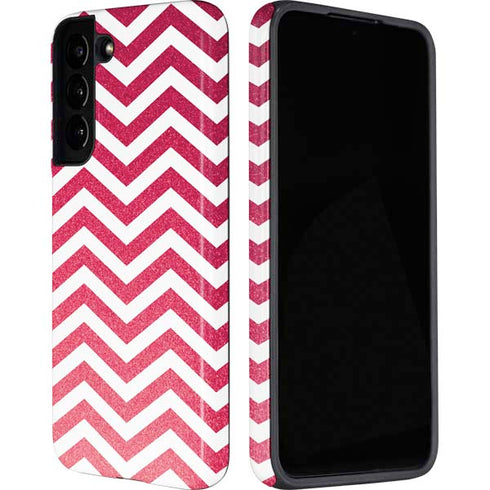 Pink Chevron Galaxy S22 Plus Pro Case