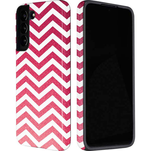 Pink Chevron Galaxy S22 Pro Case