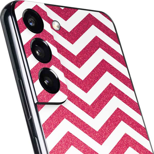 Pink Chevron Galaxy S22 Skin