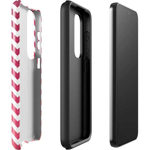 Pink Chevron Galaxy S23 Plus Pro Case
