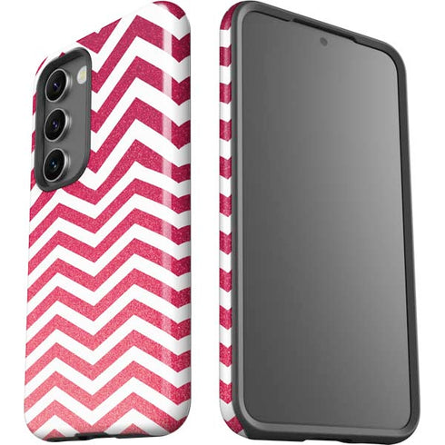 Pink Chevron Galaxy S23 Plus Pro Case