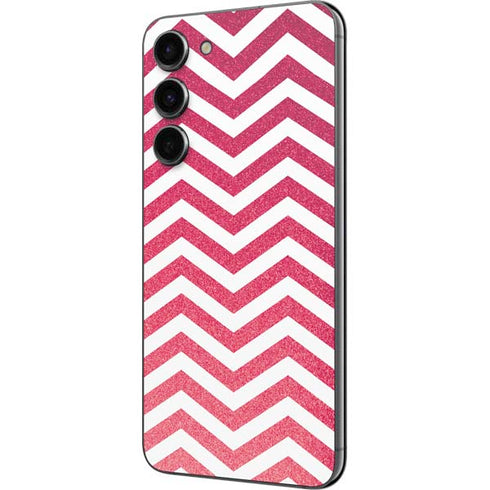 Pink Chevron Galaxy S23 Plus Skin