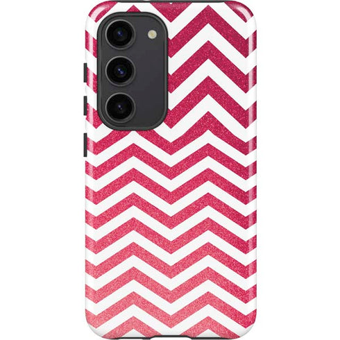 Pink Chevron Galaxy S23 Pro Case