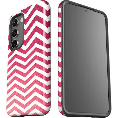 Pink Chevron Galaxy S23 Pro Case
