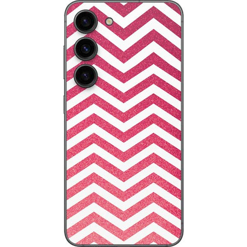 Pink Chevron Galaxy S23 Skin