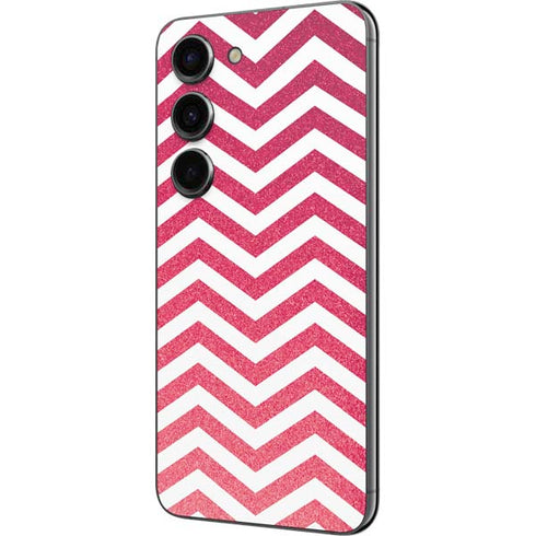 Pink Chevron Galaxy S23 Skin
