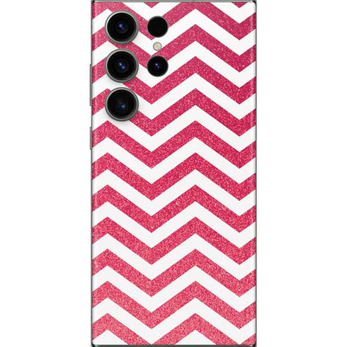 Pink Chevron Galaxy S23 Ultra Skin