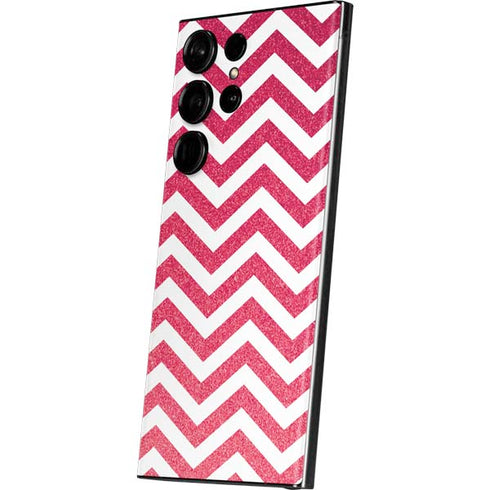 Pink Chevron Galaxy S23 Ultra Skin