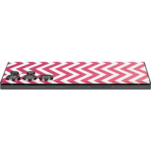 Pink Chevron Galaxy S23 Ultra Skin