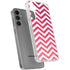 Pink Chevron Galaxy S24 Plus Clear Case