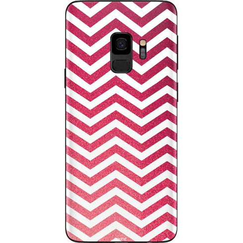 Pink Chevron Galaxy S9 Skin