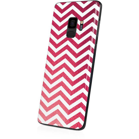 Pink Chevron Galaxy S9 Skin