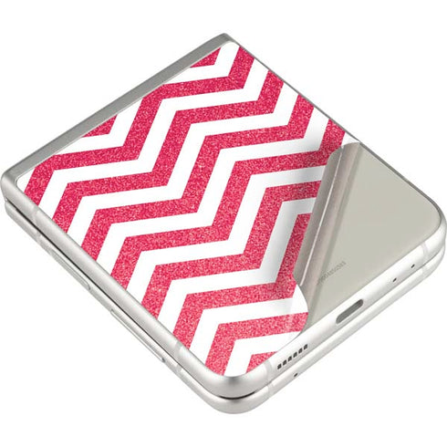 Pink Chevron Galaxy Z Flip3 5G Skin
