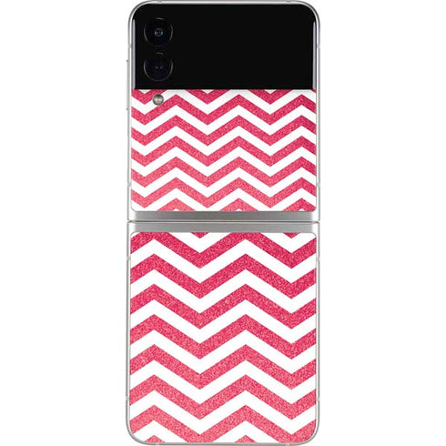 Pink Chevron Galaxy Z Flip4 5G Skin