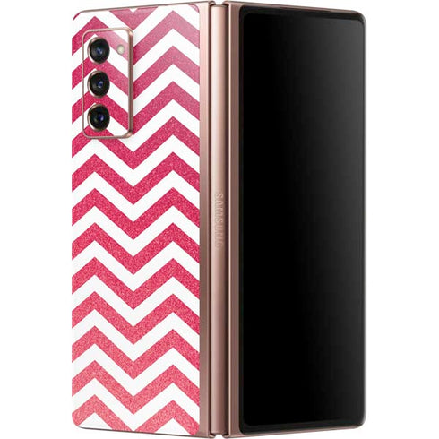 Pink Chevron Galaxy Z Fold2 5G Skin
