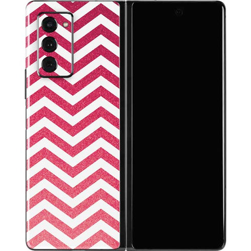 Pink Chevron Galaxy Z Fold2 5G Skin