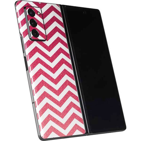 Pink Chevron Galaxy Z Fold2 5G Skin