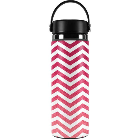 Pink Chevron Hydro Flask 20oz Wide Mouth Skin