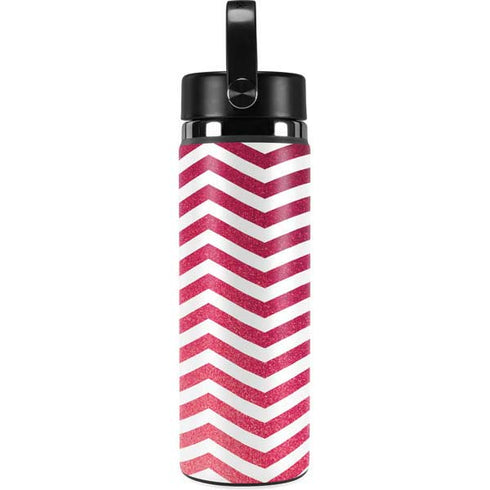 Pink Chevron Hydro Flask 20oz Wide Mouth Skin