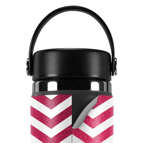 Pink Chevron Hydro Flask 20oz Wide Mouth Skin