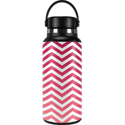Pink Chevron Hydro Flask 32oz Wide Mouth Skin