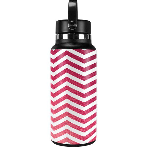 Pink Chevron Hydro Flask 32oz Wide Mouth Skin