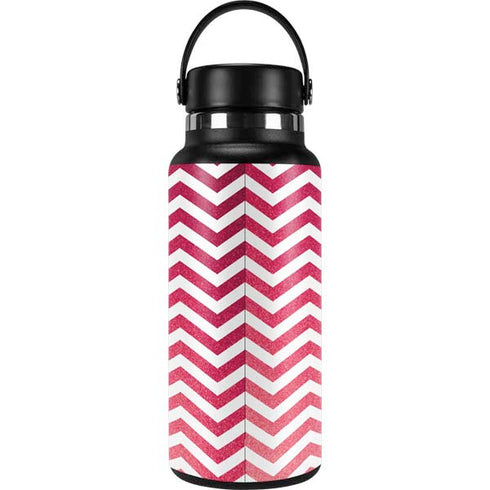 Pink Chevron Hydro Flask 32oz Wide Mouth Skin