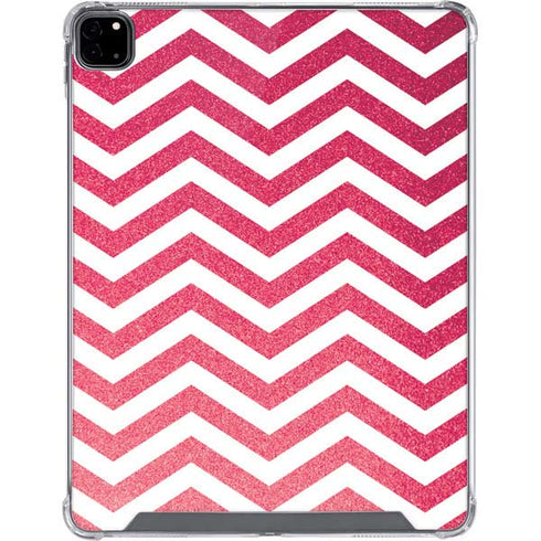Pink Chevron iPad Pro 12.9in (2020) Clear Case
