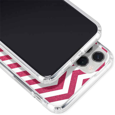 Pink Chevron iPhone 11 Pro Clear Case