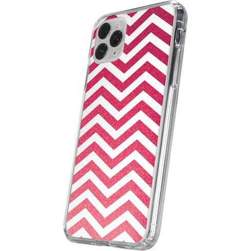Pink Chevron iPhone 11 Pro Clear Case