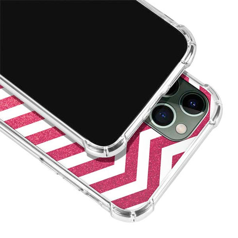 Pink Chevron iPhone 11 Pro Max Clear Case