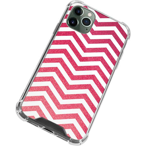 Pink Chevron iPhone 11 Pro Max Clear Case