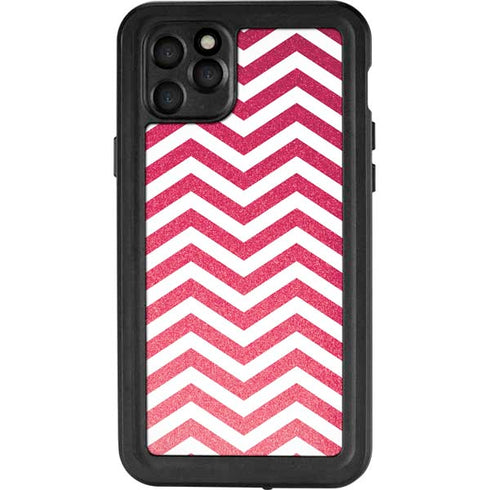 Pink Chevron iPhone 11 Pro Max Waterproof Case