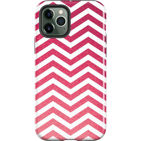 Pink Chevron iPhone 12 Pro Impact Case