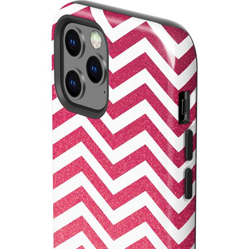 Pink Chevron iPhone 12 Pro Impact Case