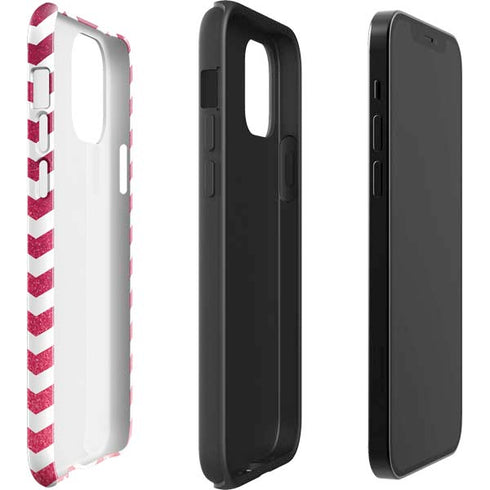 Pink Chevron iPhone 12 Pro Impact Case