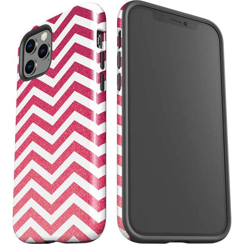 Pink Chevron iPhone 12 Pro Impact Case