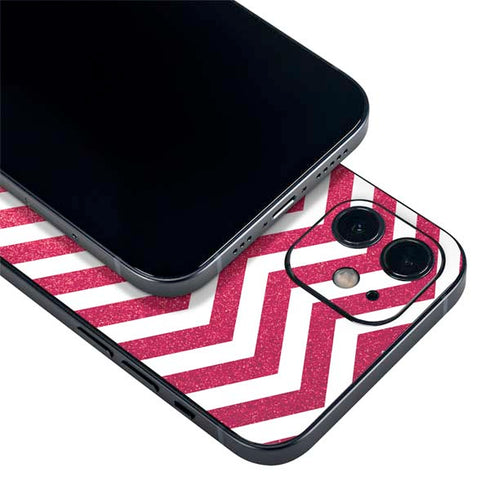 Pink Chevron iPhone 12 Skin