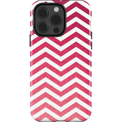 Pink Chevron iPhone 13 Pro Impact Case
