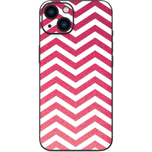 Pink Chevron iPhone 15 Plus Skin