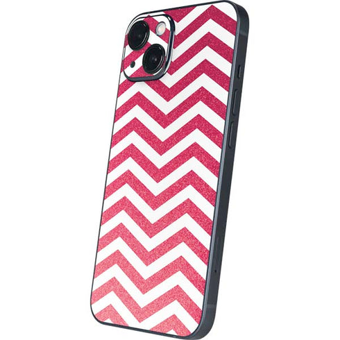 Pink Chevron iPhone 15 Plus Skin