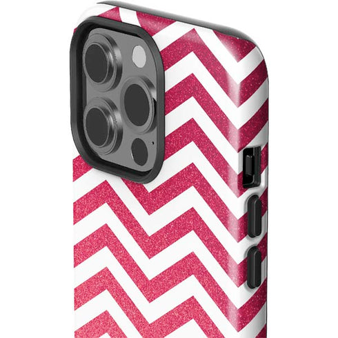 Pink Chevron iPhone 15 Pro Impact Case