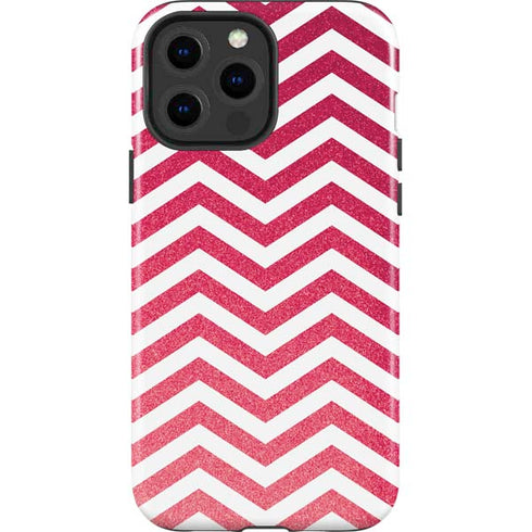 Pink Chevron iPhone 14 Pro Max Impact Case