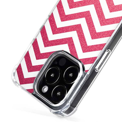 Pink Chevron iPhone 15 Pro Max MagSafe Case