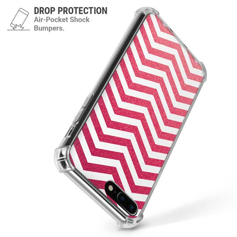 Pink Chevron iPhone 7/8 Plus Clear Case