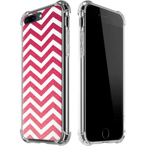 Pink Chevron iPhone 7/8 Plus Clear Case