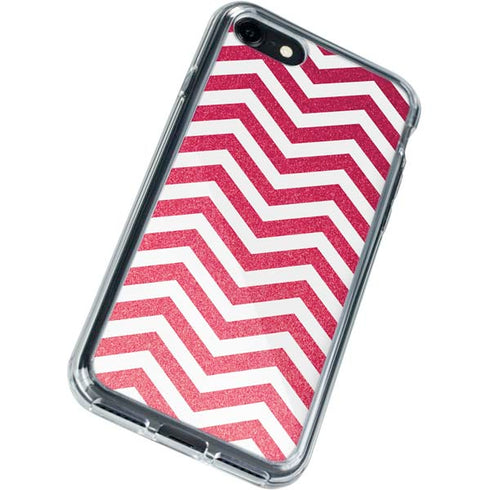 Pink Chevron iPhone SE (2nd & 3rd Gen) Clear Case