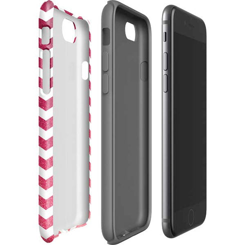 Pink Chevron iPhone SE (2nd & 3rd Gen) Pro Case