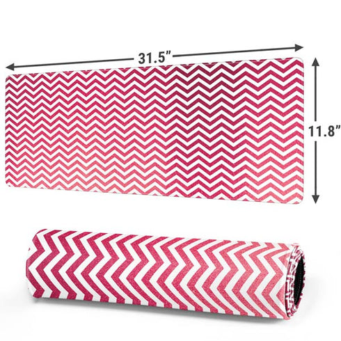 Pink Chevron Gaming Mouse Pad
